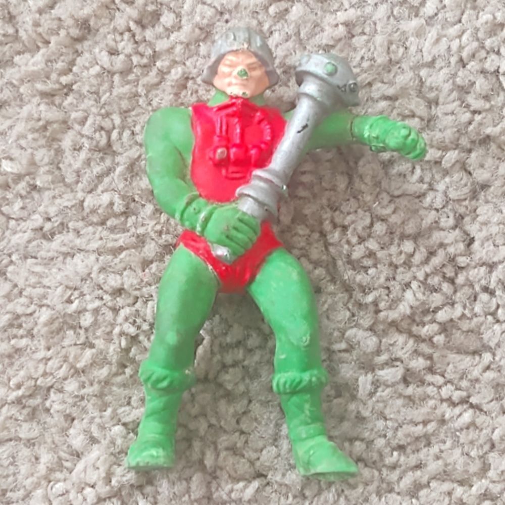 He-man Masters Of The Universe Man At Arms 2" Rubber Toy 1984 Vintage Figure